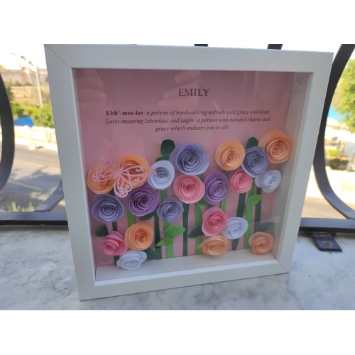 Dazzled Collections - Shadow box frames with flowers - Christmas 2022